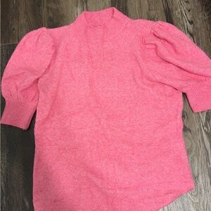 Amazon Pink Puff Sleeve Blouse
